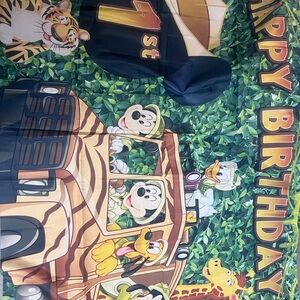 Jungle Safari Birthday Backdrop